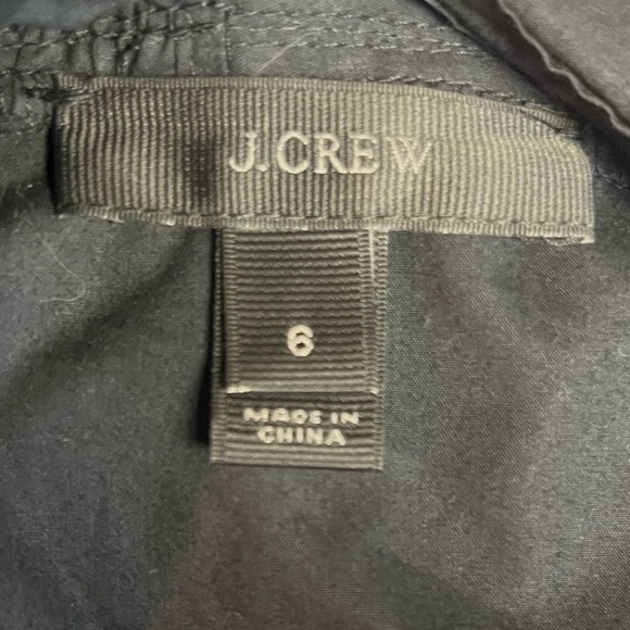 J.CREW Off-the-shoulder Top
Blouse Tie-Neck in Black Classy Boho Chic 
Size 6 - Picture 6 of 7